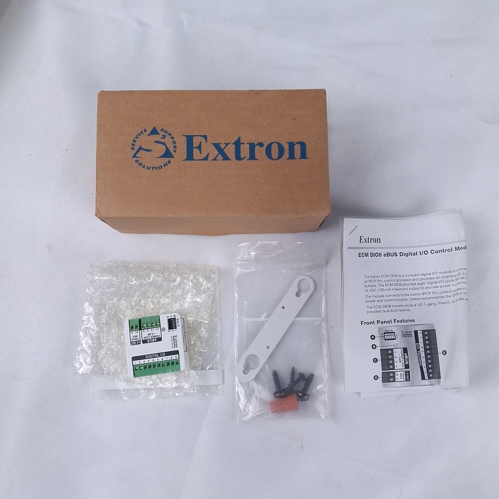 Extron ECM DIO8 eBUS Digital I/O Control Module 8-Port New in Box